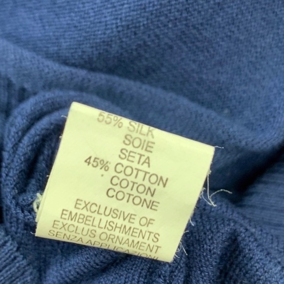 Halston Heritage silk blue sweater size S - Picture 5 of 7